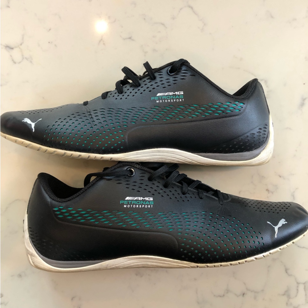 Puma Mercedes AMG Petronas Drift Cat 5 Ultra II Black White Green Size 11.5 US